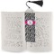 Zebra Bookmark with tassel - In book