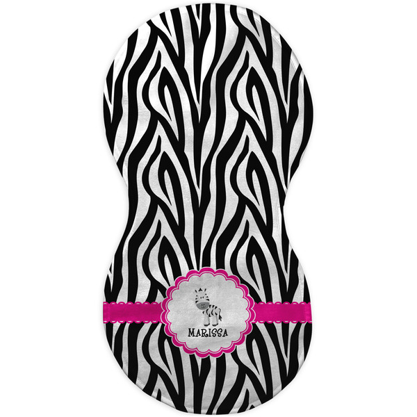 Zebra Burp Peanut Shaped Flat