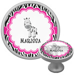 Zebra Cabinet Knob (Silver) (Personalized)