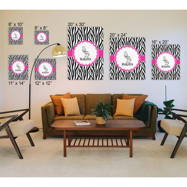 Zebra Canvas Prints - Multiple Sizes