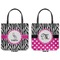 Zebra Canvas Tote - Front and Back