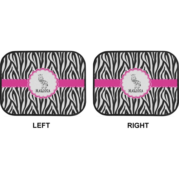 Zebra Car Floor Mats (Back Seat) (Approval)