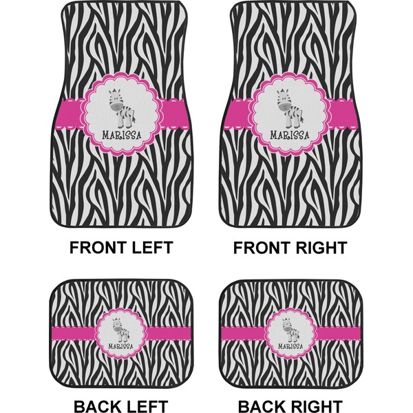 Zebra Car Floor Mats Set (2F + 2B)