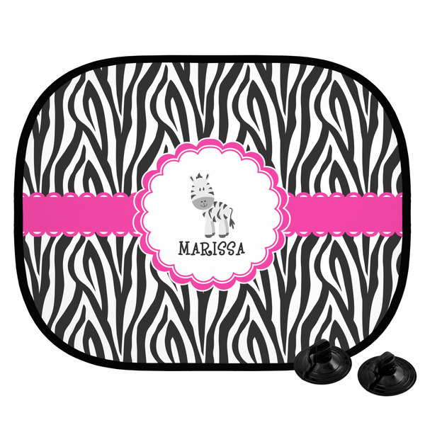 Custom Zebra Car Side Window Sun Shade (Personalized)