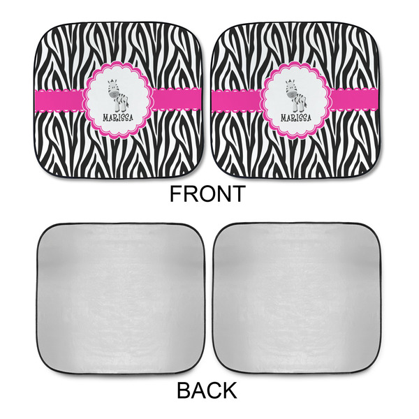 Zebra Car Sun Shades - APPROVAL