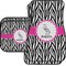 Zebra Car Floor Mats Set - 2 Front & 2 Back (Personalized)