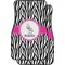 Zebra Car Floor Mats (Front Seat) (Personalized)