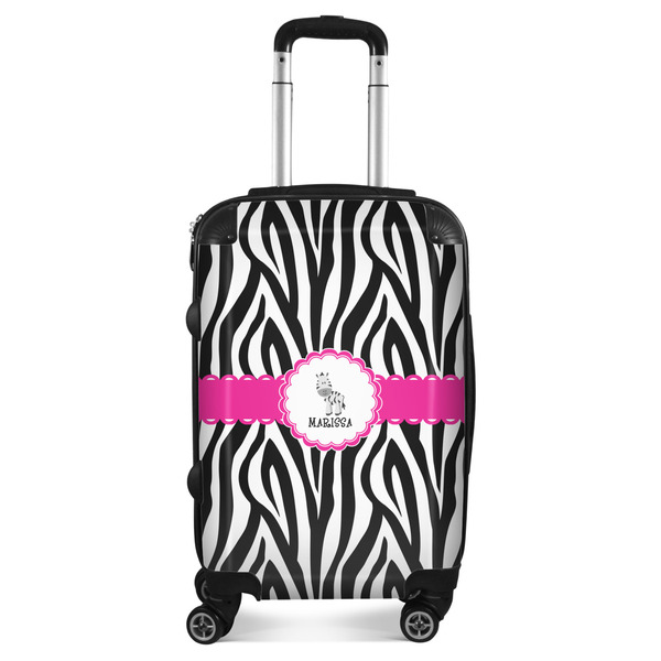 Custom Zebra Suitcase - 20" Carry On (Personalized)