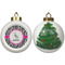 Zebra Ceramic Christmas Ornament - X-Mas Tree (APPROVAL)