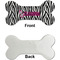 Zebra Ceramic Flat Ornament - Bone Front & Back Single Print (APPROVAL)