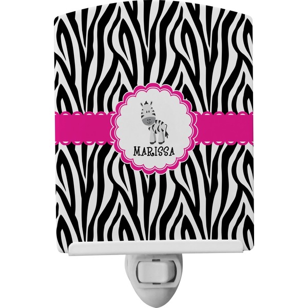 Custom Zebra Ceramic Night Light (Personalized)