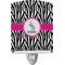 Zebra Ceramic Night Light (Personalized)