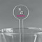 Zebra 5.5" Round Plastic Stir Sticks - Clear (Personalized)