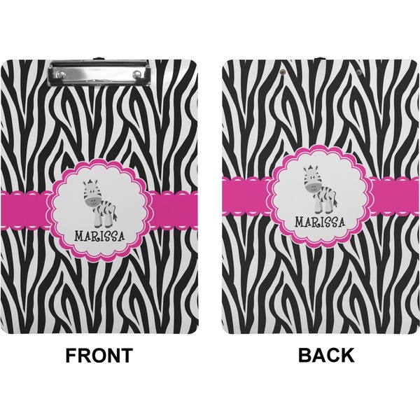 Zebra Clipboard (Letter) (Front + Back)