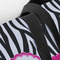 Zebra Closeup of Tote w/Black Handles