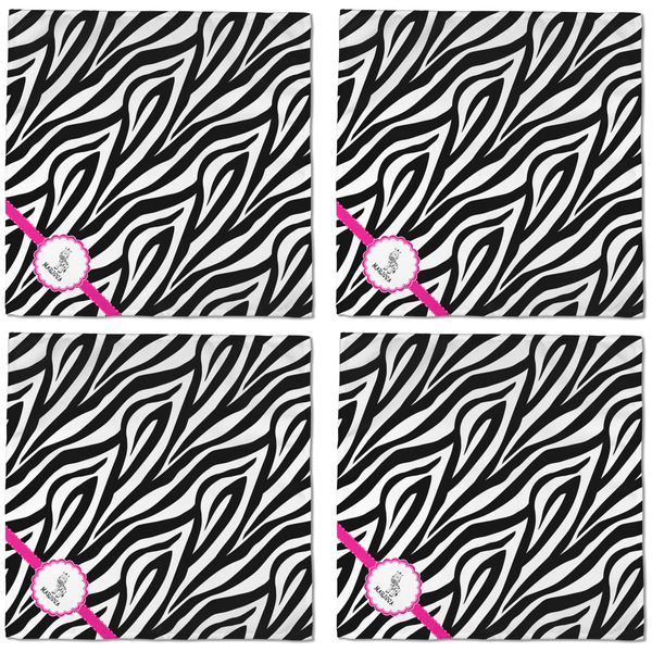 Zebra Cloth Napkins - Personalized Dinner (APPROVAL) Set of 4