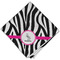 Zebra Cloth Napkins - Personalized Dinner (Folded Four Corners)