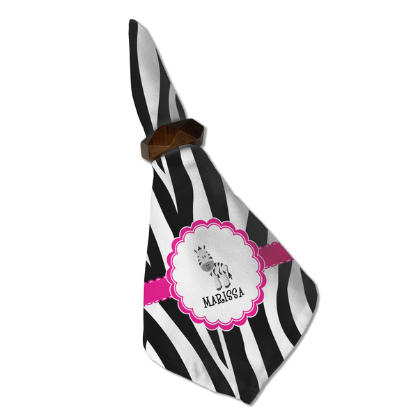 Zebra Cloth Napkins - Personalized Dinner (Folded in Ring) (MAIN)