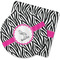 Zebra Rubber Backed Coaster (Personalized)