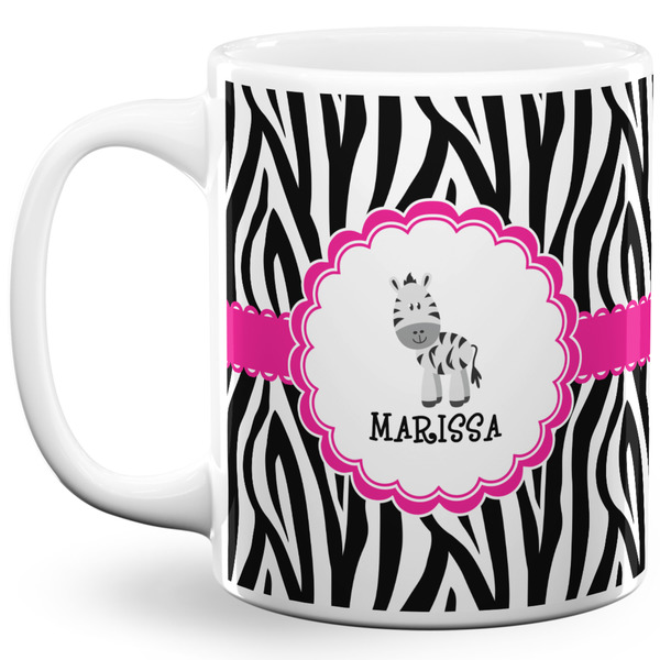 Custom Zebra 11 Oz Coffee Mug - White (Personalized)