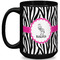 Zebra Coffee Mug - 15 oz - Black Full