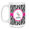Zebra Coffee Mug - 15 oz - White