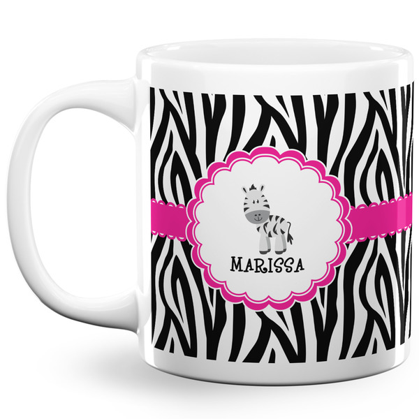 Zebra Coffee Mug - 20 oz - White