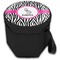 Zebra Collapsible Personalized Cooler & Seat (Closed)