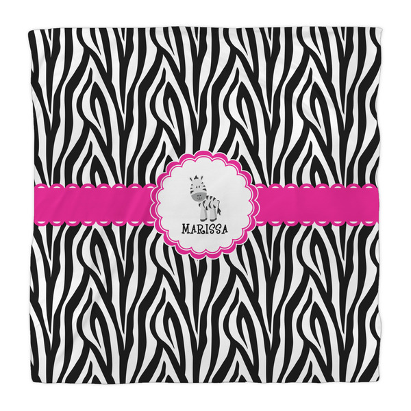 Zebra Comforter - Queen - Front