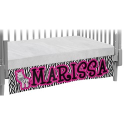 Zebra Crib Skirt (Personalized)