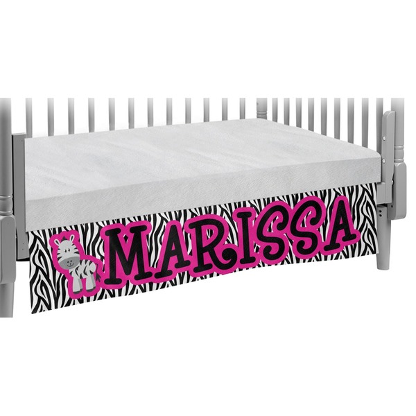 Custom Zebra Crib Skirt (Personalized)