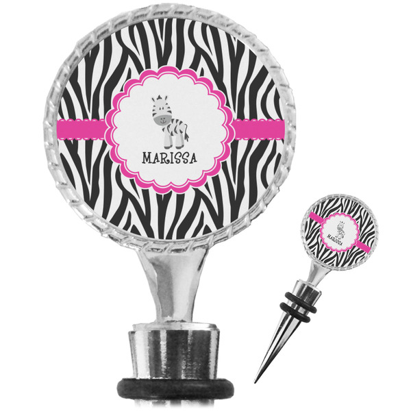 Custom Zebra Wine Bottle Stopper (Personalized)