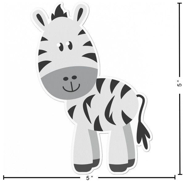 Zebra Custom Shape Iron On Patches - L - APPROVAL