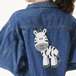 Zebra Twill Iron On Patch - Custom Shape - 3XL