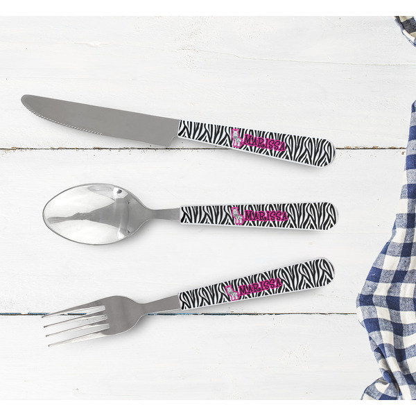 Zebra Cutlery Set - w/ PLATE