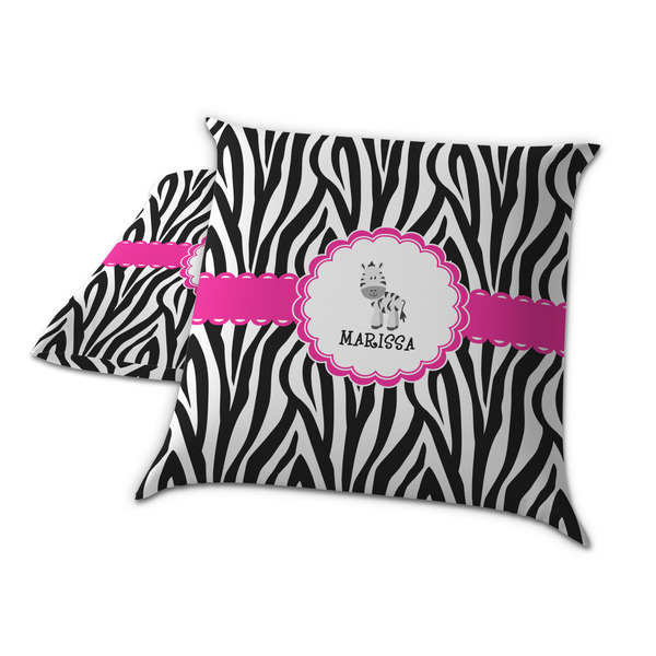 Zebra Decorative Pillow Case - TWO