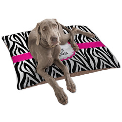 Zebra Dog Bed - Large w/ Name or Text