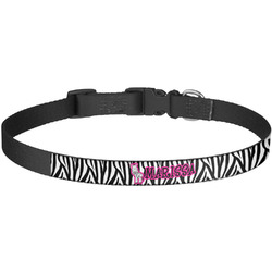Zebra Dog Collar - Large (Personalized)
