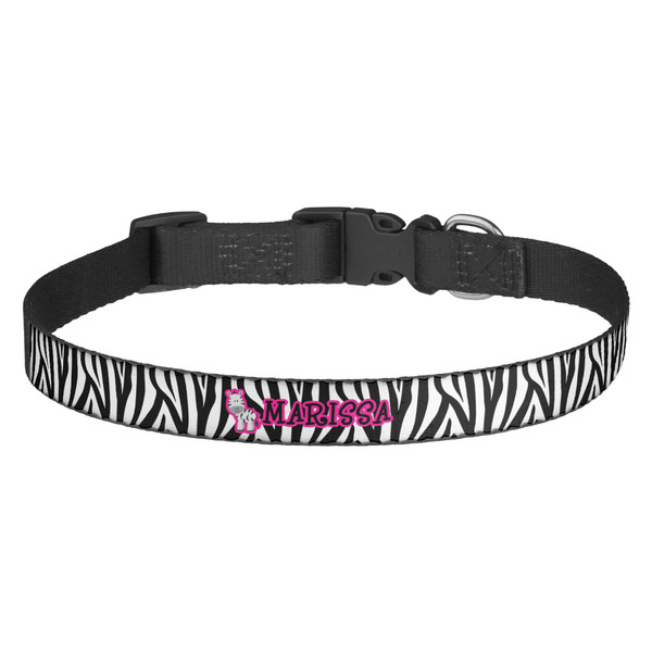 Custom Zebra Dog Collar (Personalized)
