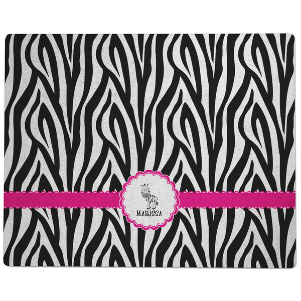 Zebra Dog Food Mat - Large without Bowls