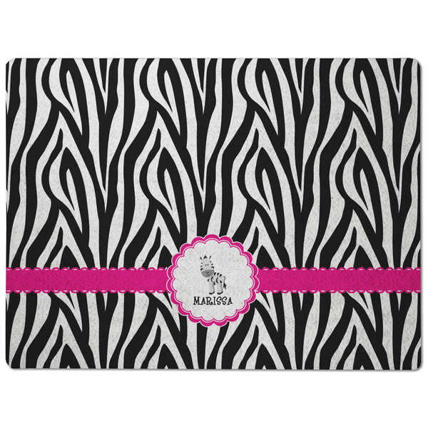 Zebra Dog Food Mat - Medium without bowls