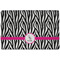 Zebra Dog Food Mat w/ Name or Text