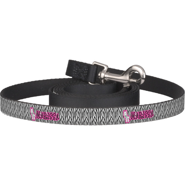 Custom Zebra Dog Leash (Personalized)