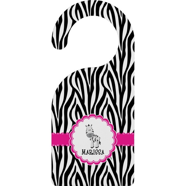 Custom Zebra Door Hanger (Personalized)