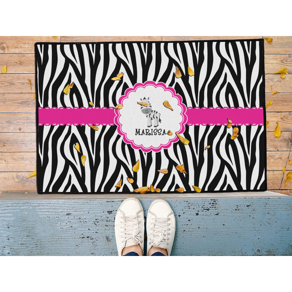 Zebra Door Mat - LIFESTYLE (Med)