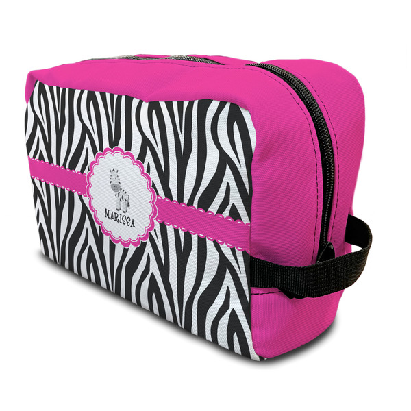 Custom Zebra Toiletry Bag / Dopp Kit (Personalized)