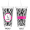 Zebra Double Wall Tumbler with Straw - Approval
