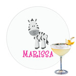 Zebra Printed Drink Topper (Personalized)
