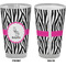 Zebra Pint Glass - Full Color - Front & Back Views