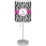 Zebra 7" Drum Lamp with Shade (Personalized)